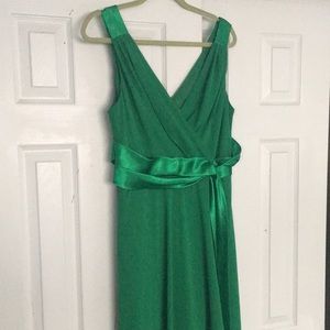 Green cocktail dress